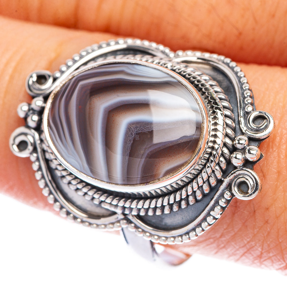 Botswana Agate Ring Size 9.75 (925 Sterling Silver) R144627