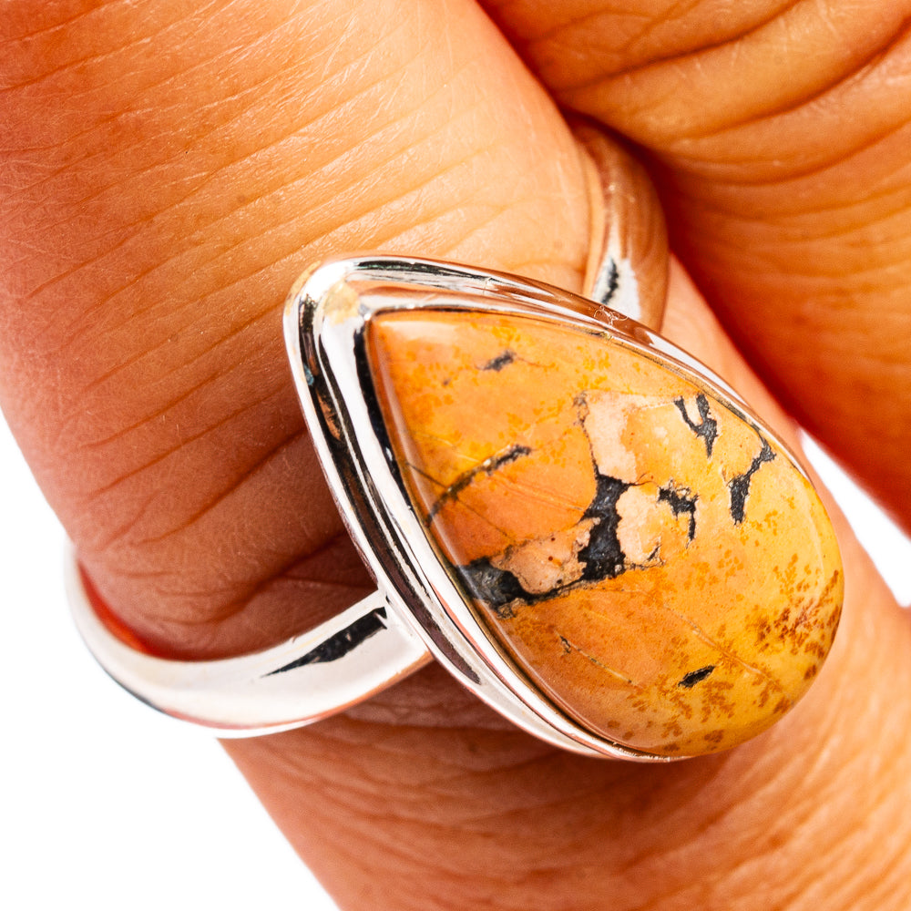 Maligano Jasper Ring Size 9 (.925 Sterling Silver)
