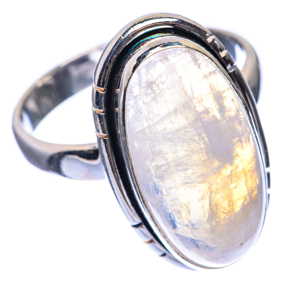 Rainbow Moonstone Ring Size 8.75 (925 Sterling Silver) RING143417