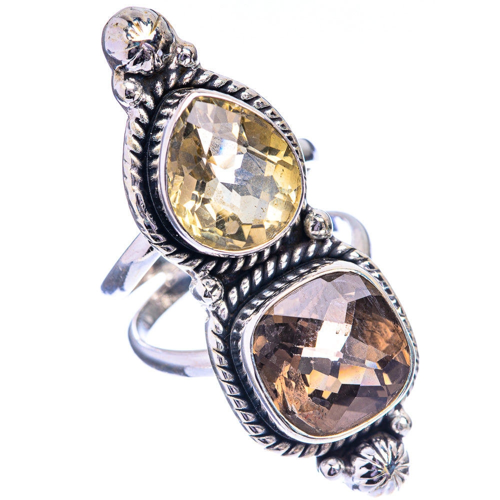 Large Multi-Topaz Ring Size 7 (925 Sterling Silver) R142732