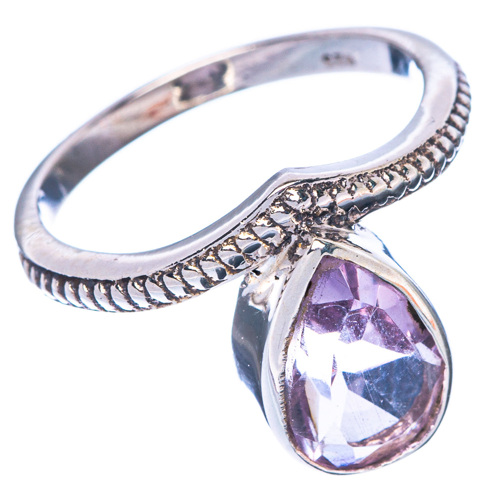 Faceted Amethyst Ring Size 5.75 (925 Sterling Silver) R1479