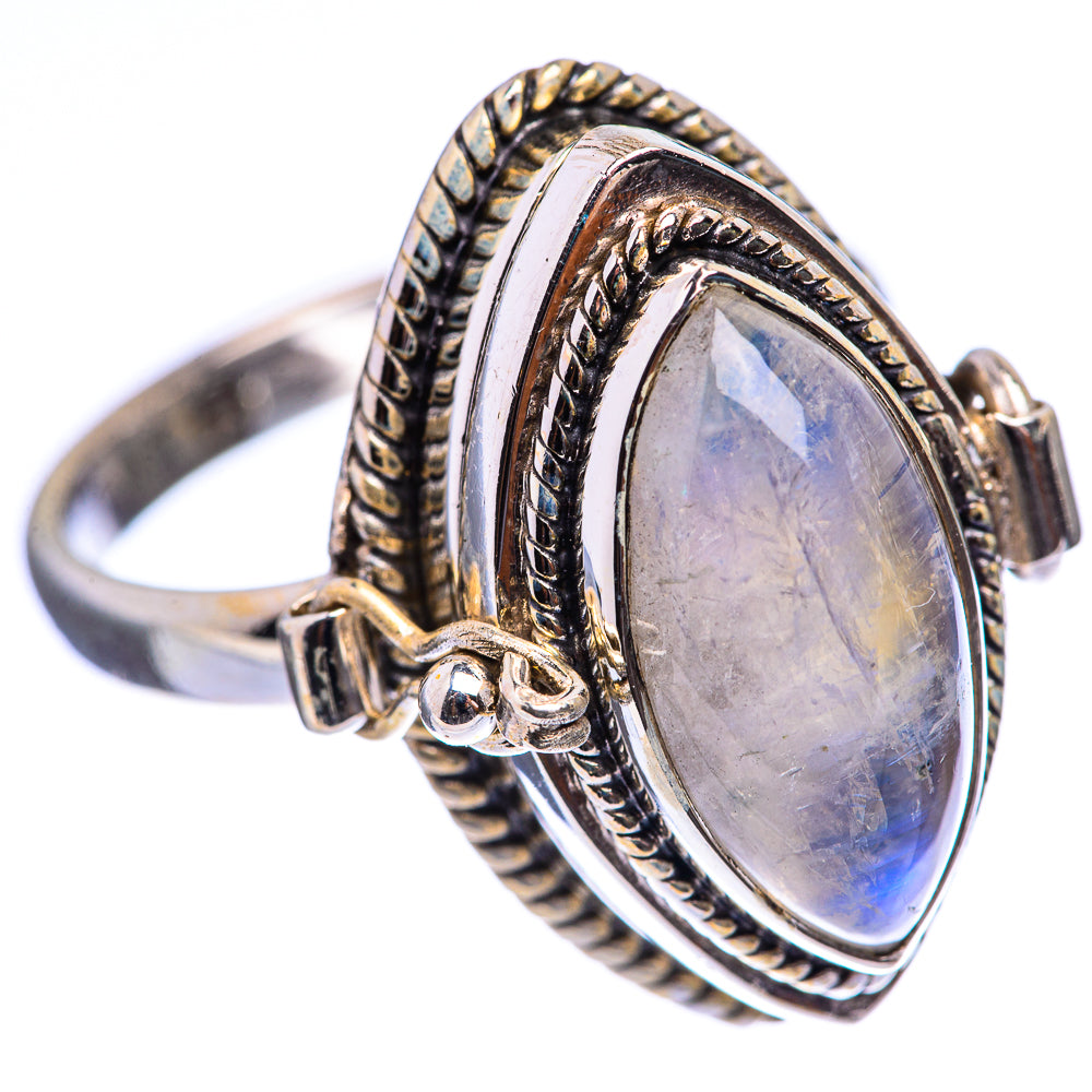 Poison Rainbow Moonstone Ring Size 10.5 (925 Sterling Silver) R142783