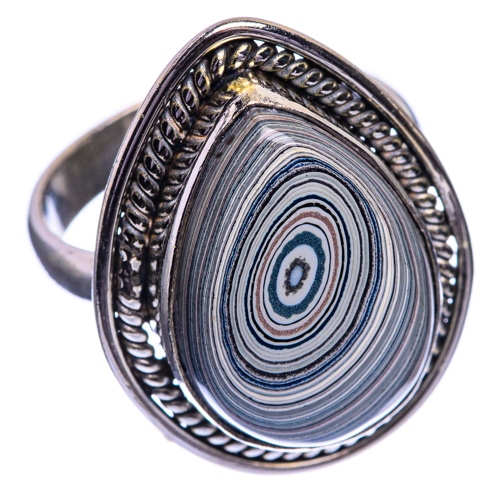 Fordite Ring Size 8 (925 Sterling Silver) RING143240