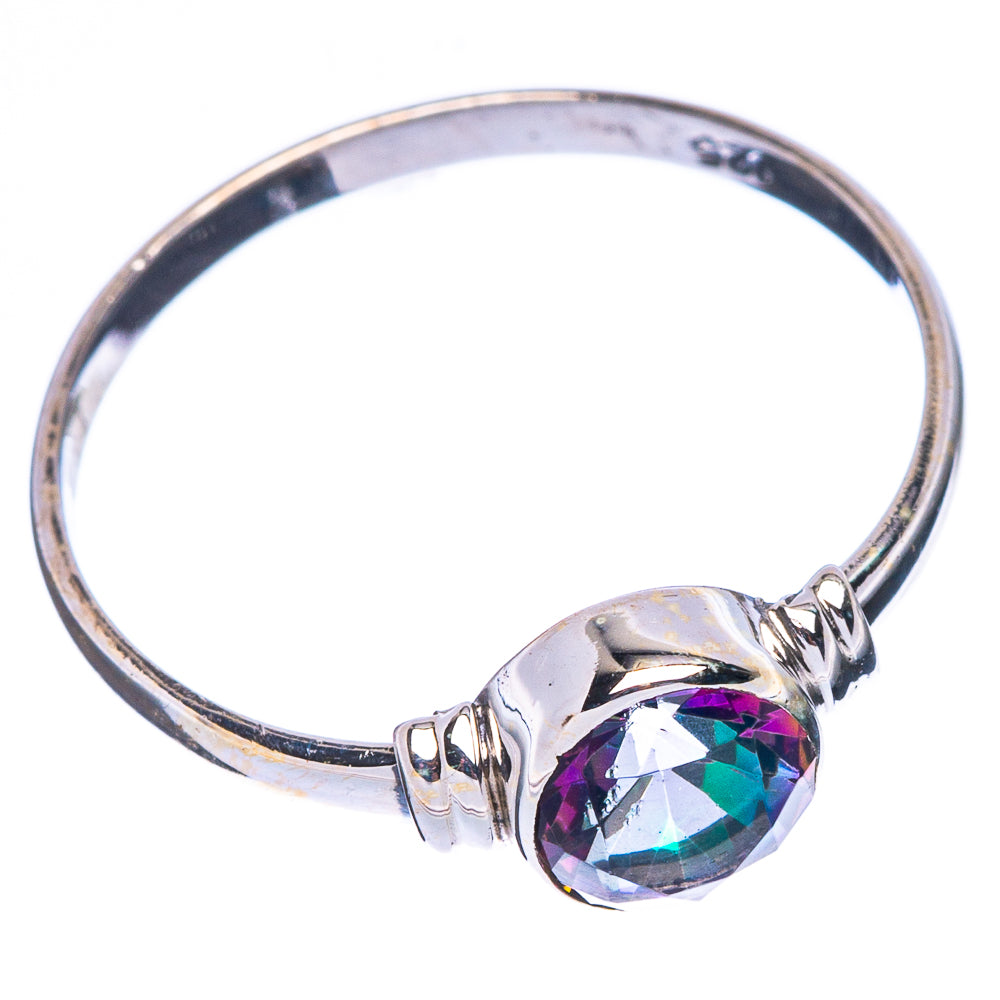 Mystic Topaz Dainty Ring Size 7 (925 Sterling Silver) R146801