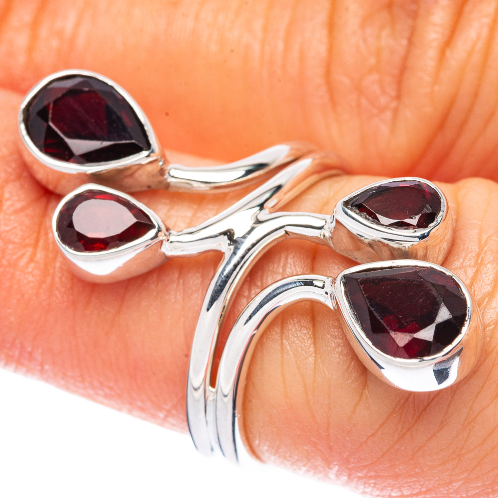 Asc Premium Garnet Ring Size 5.75 (925 Sterling Silver) R3467