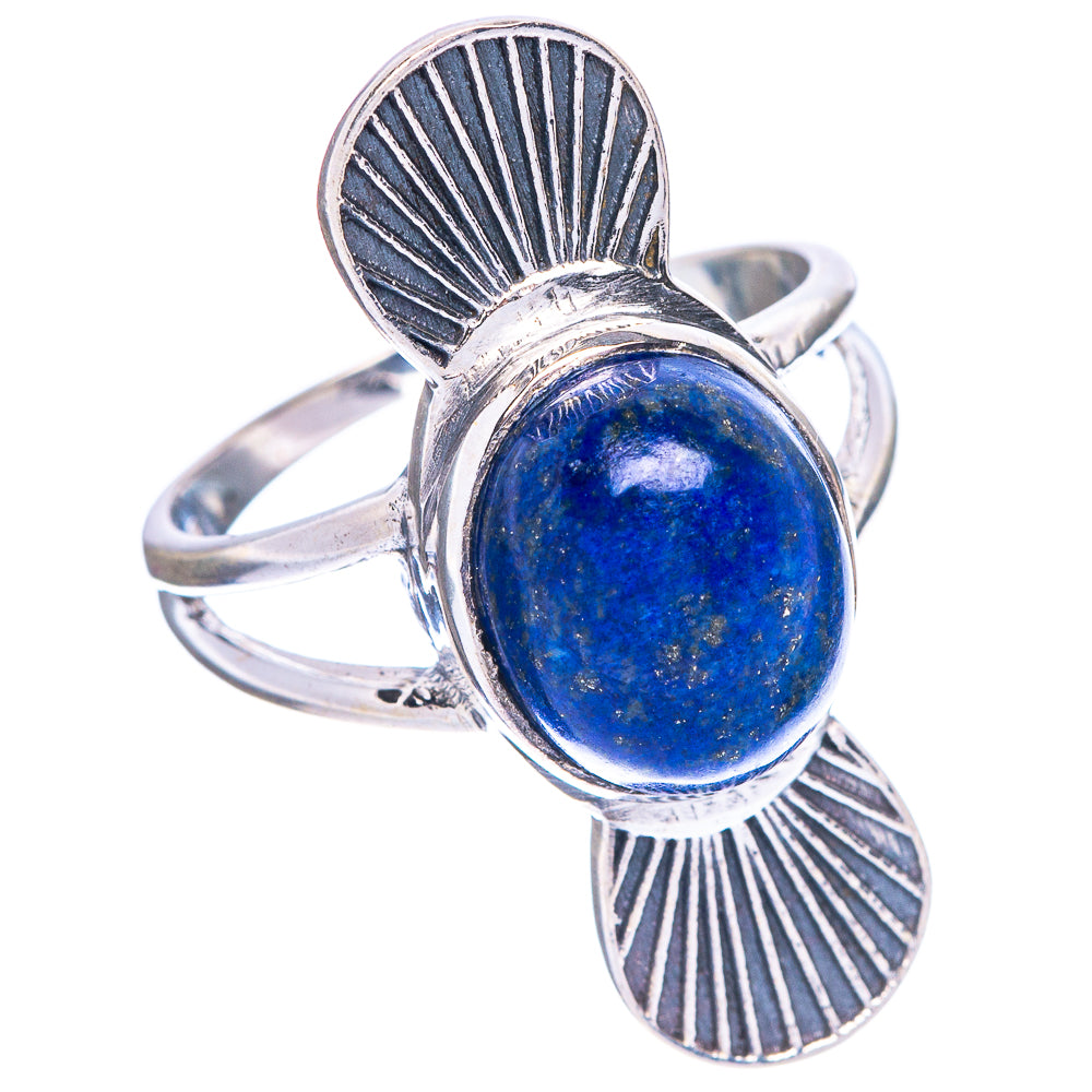 Lapis Lazuli Ring Size 7.75 (925 Sterling Silver) R1129