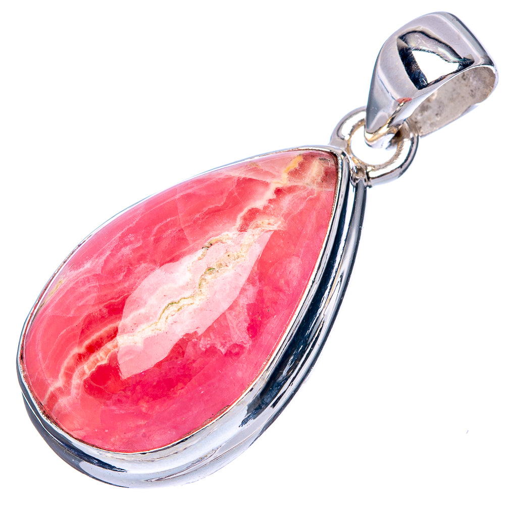 Rhodochrosite Pendant 1 3/8" (925 Sterling Silver) P42791