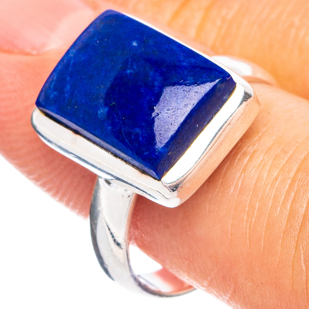 Dainty Lapis Lazuli Ring Size 5.75 (925 Sterling Silver) R8679