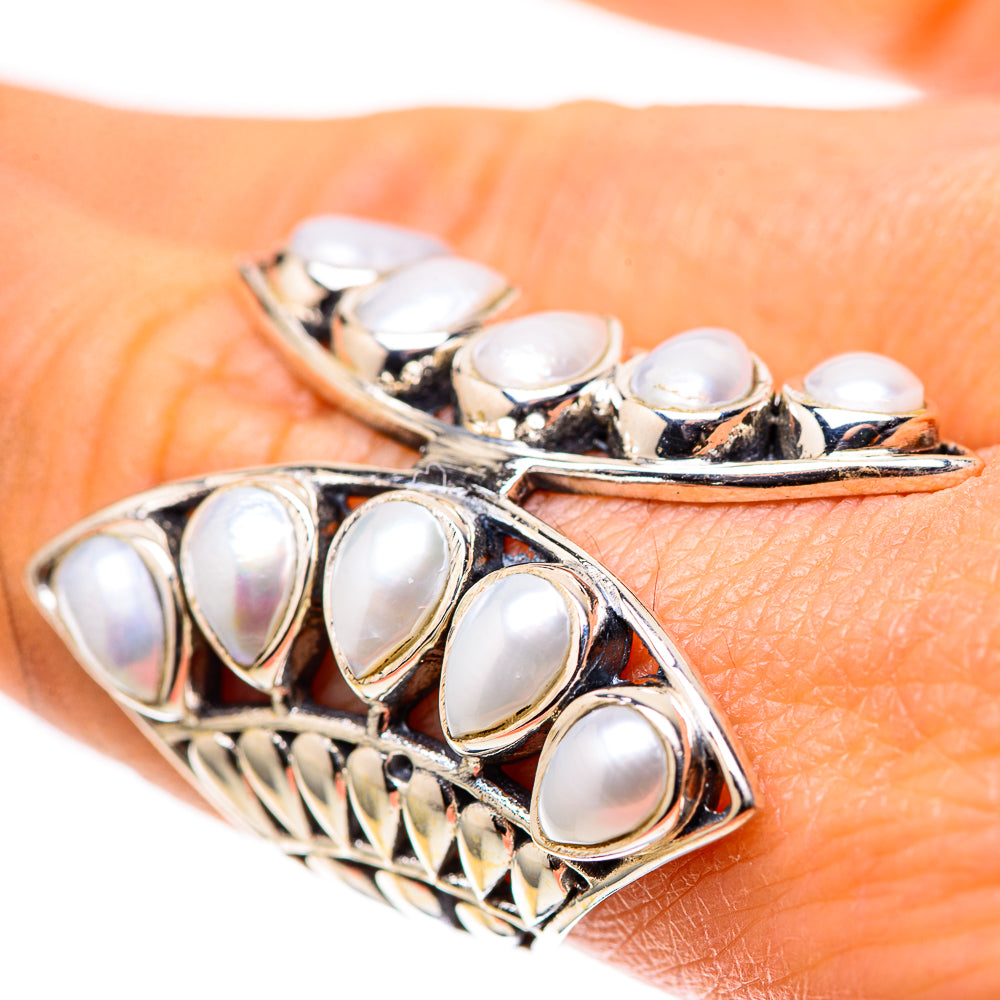 Large Cultured Pearl 925 Sterling Silver Ring Size 8 (925 Sterling Silver) RING139487