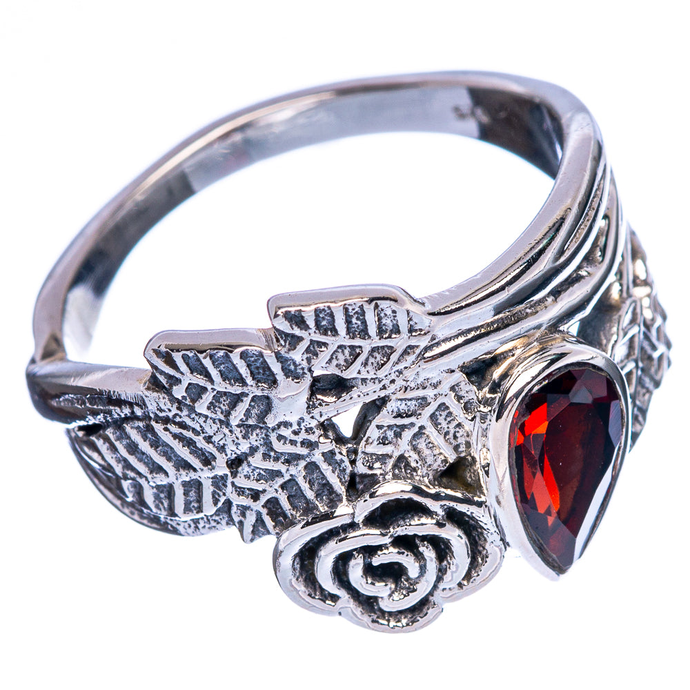 Garnet Ring Size 8.75 (925 Sterling Silver) R146386