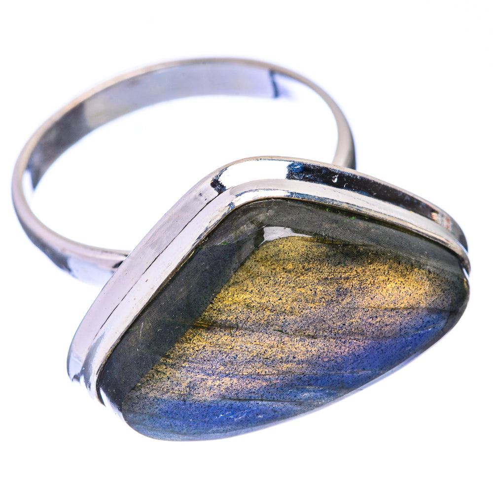 Large Labradorite Ring Size 9.75 (925 Sterling Silver) R141455