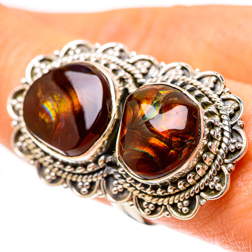 Large Mexican Fire Agate 925 Sterling Silver Ring Size 8 (925 Sterling Silver) RING139502