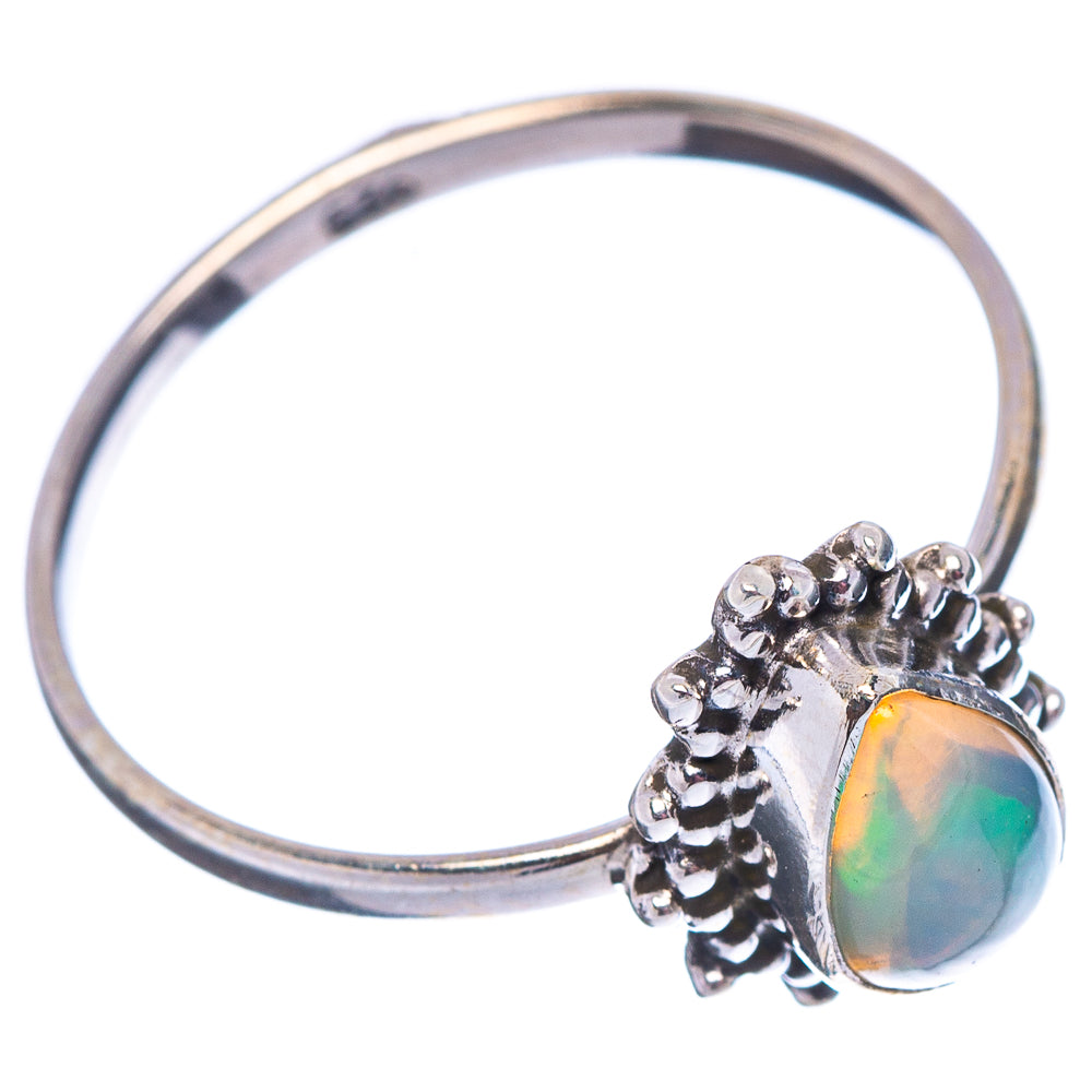 Ethiopian Opal Ring Size 7.25 (.925 Sterling Silver)