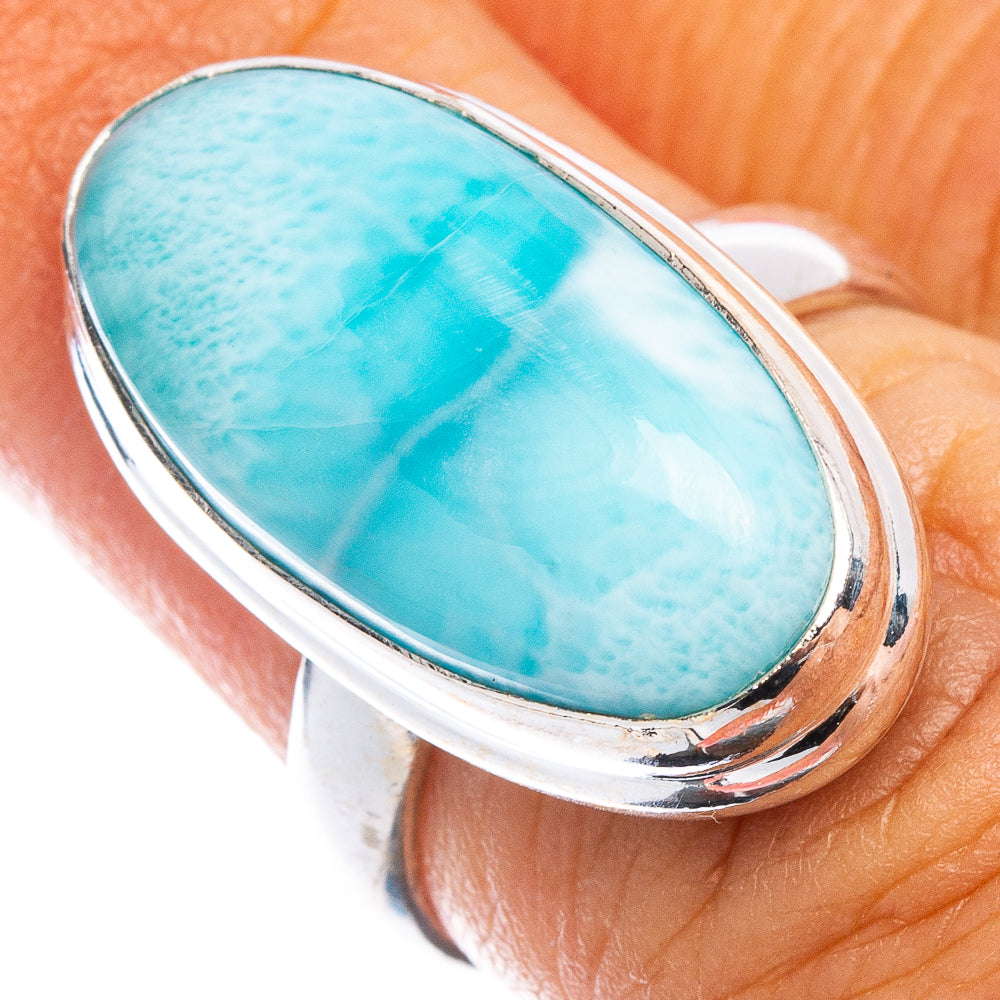 Larimar Ring Size 6 (925 Sterling Silver) R7039