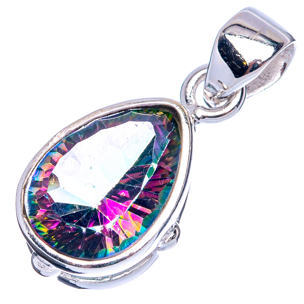 Value Mystic Topaz Pendant 1 1/8" (925 Sterling Silver) P42103