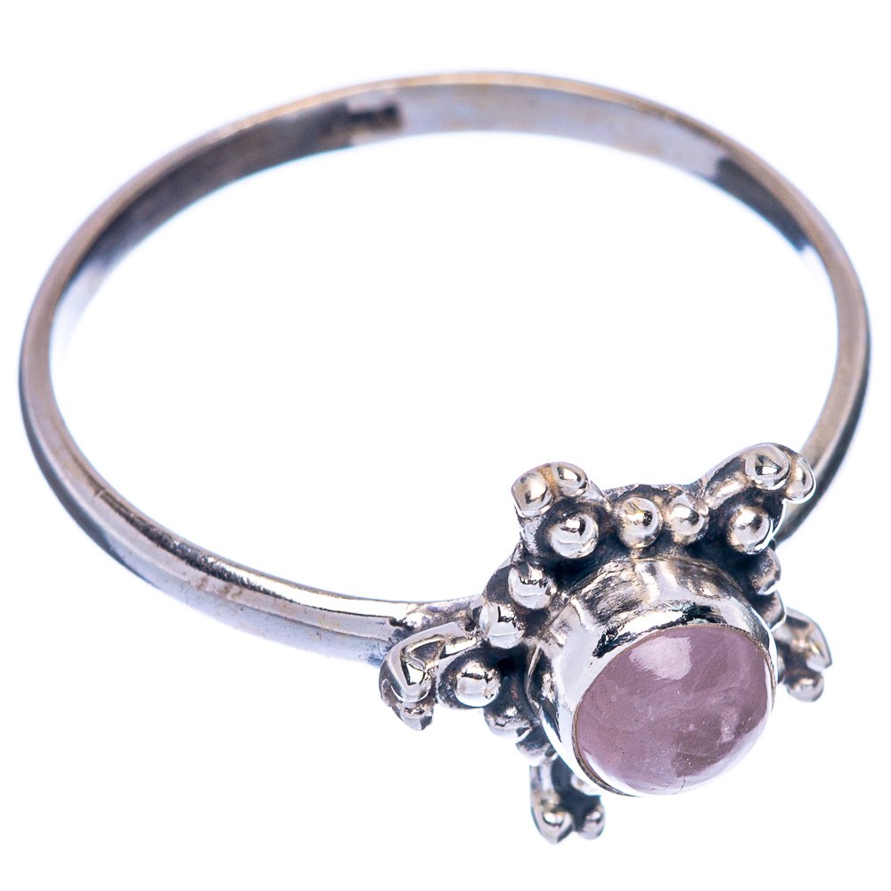 Rose Quartz Dainty Ring Size 9.25 (925 Sterling Silver) R145776