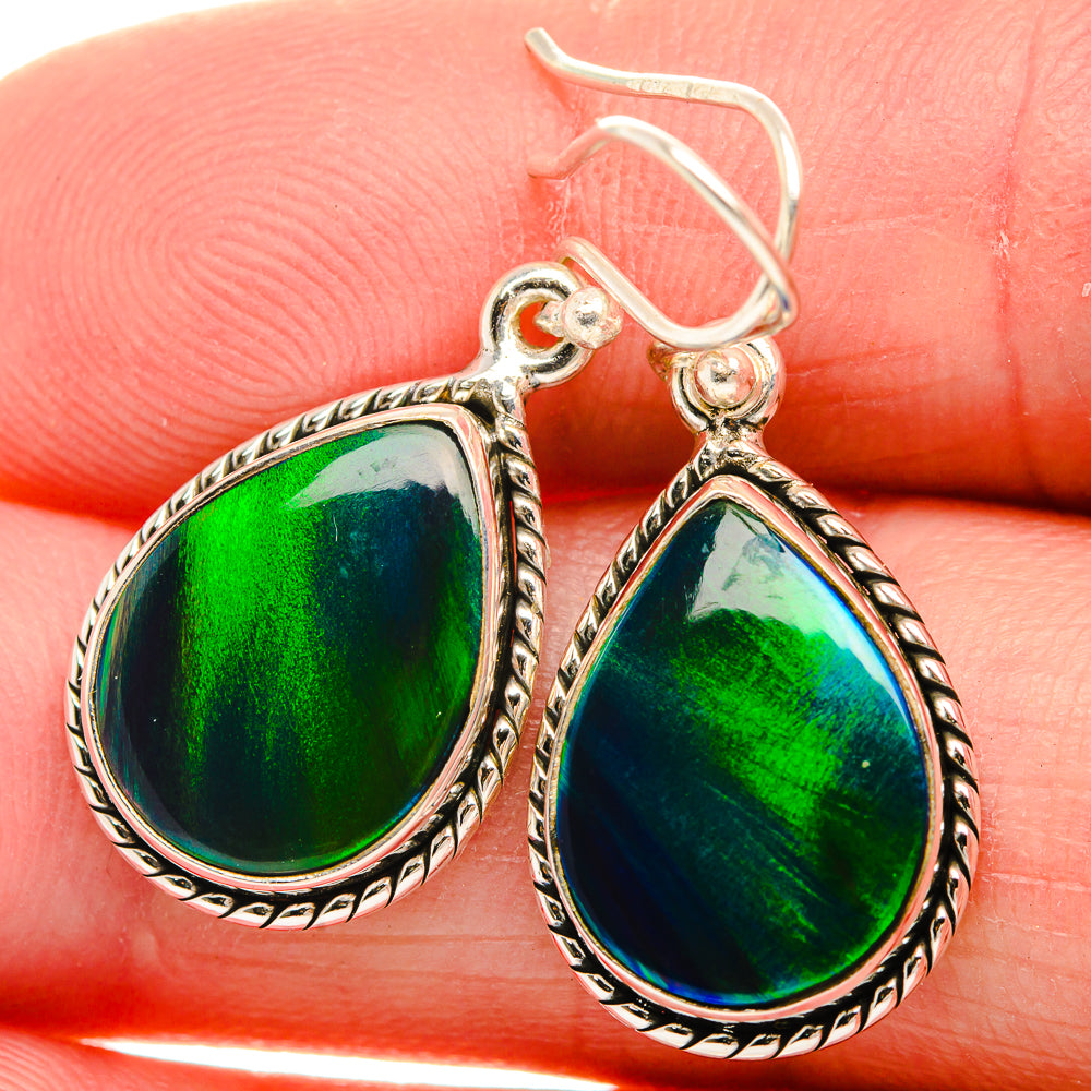 Aura Opal Earrings 1 1/2" (925 Sterling Silver) EARR432102