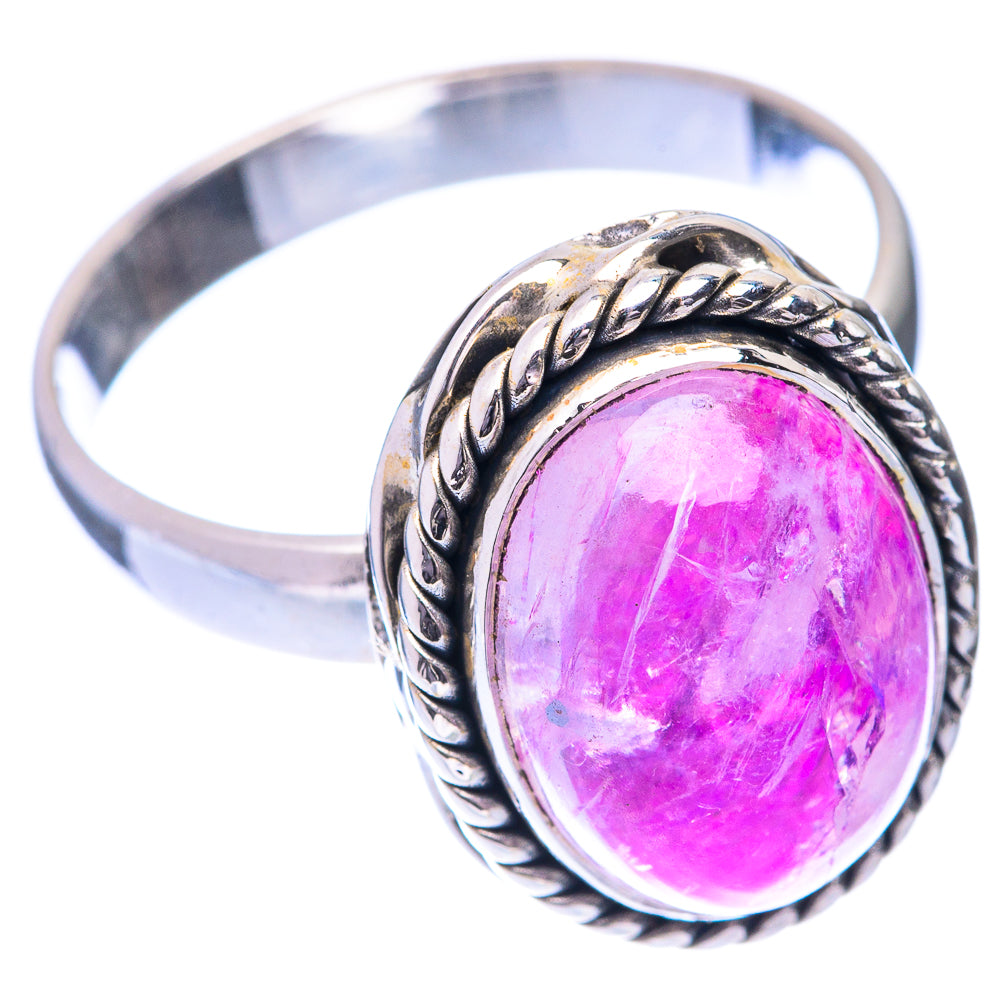 Pink Moonstone Ring Size 8.5 (925 Sterling Silver) R140888