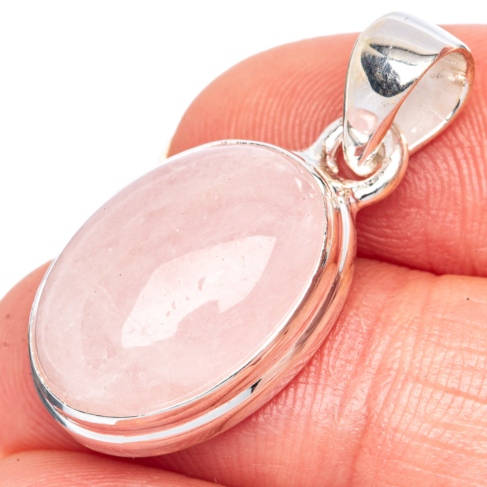 Rare Morganite Pendant 1 1/4" (925 Sterling Silver) P41388