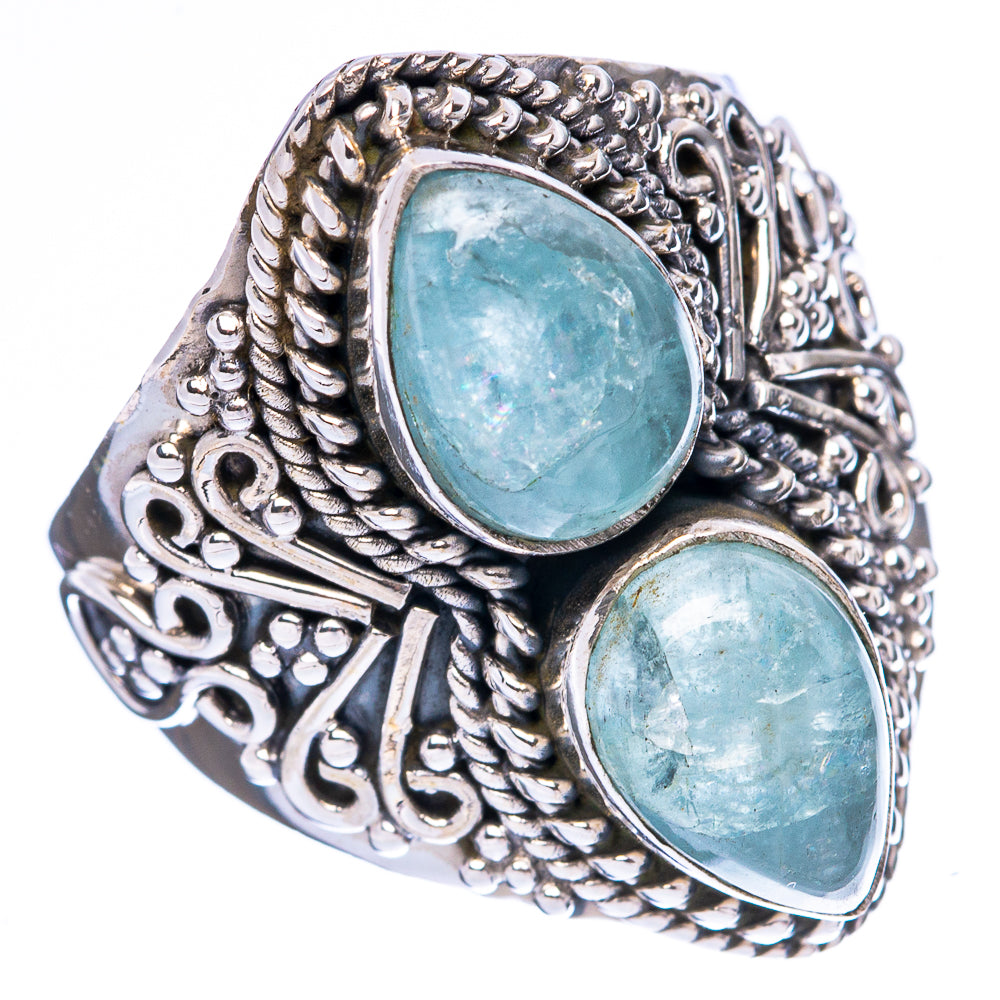 Aquamarine Ring Size 8.5 (925 Sterling Silver) R4244