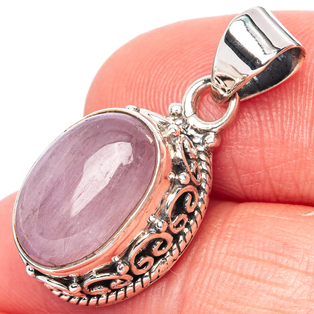 Rare Kunzite Pendant 1 1/8" (925 Sterling Silver) P42725