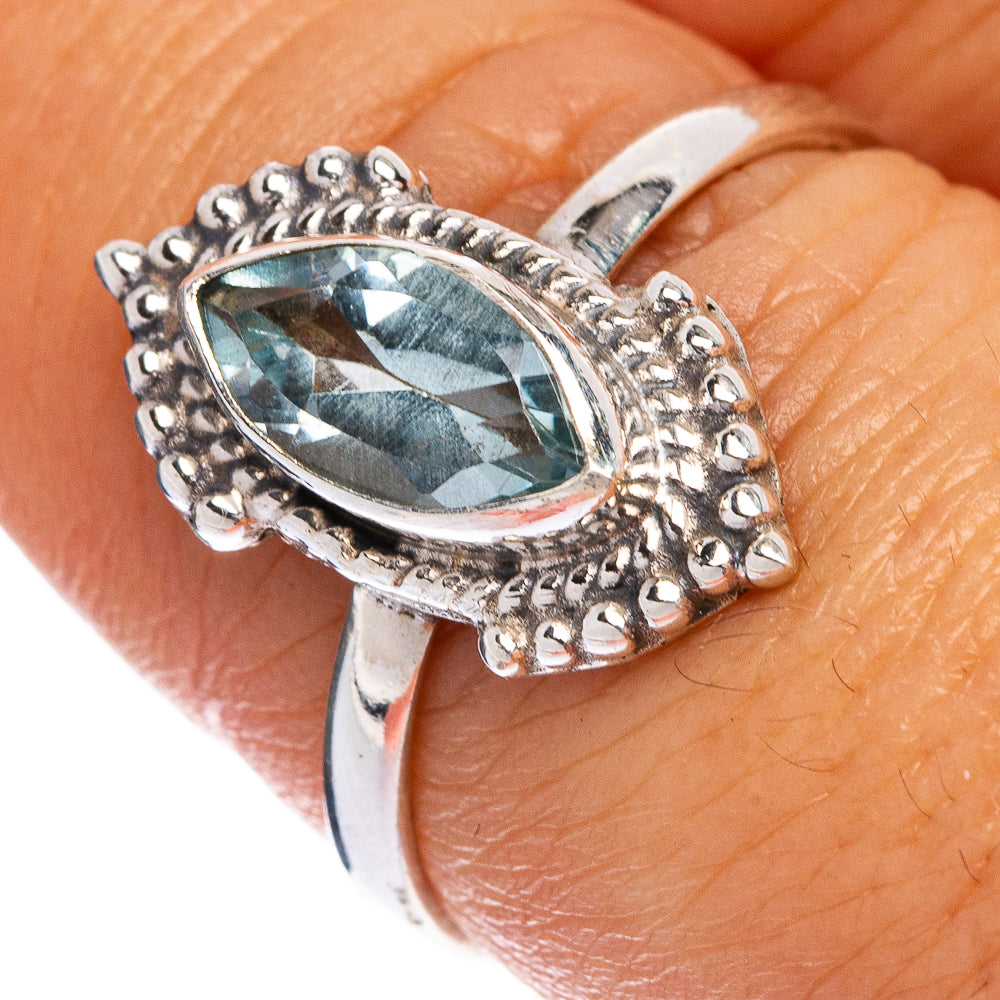 Blue Topaz Dainty Ring Size 7.75 (925 Sterling Silver) R145530