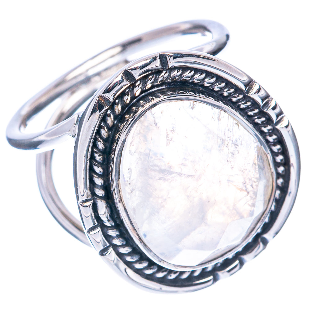 Premium Rainbow Moonstone 925 Sterling Silver Ring Size 6 (925 Sterling Silver) R2700