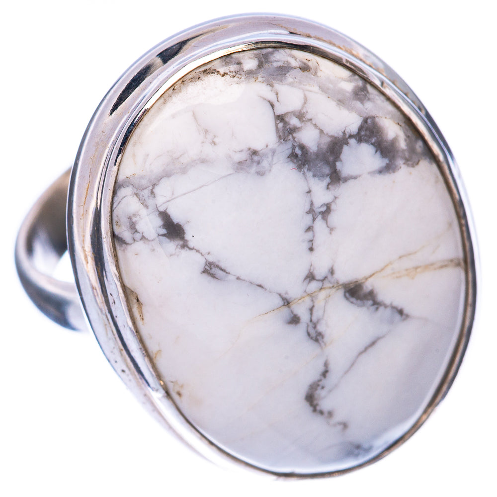 Howlite Ring Size 7.25 (925 Sterling Silver) R1653