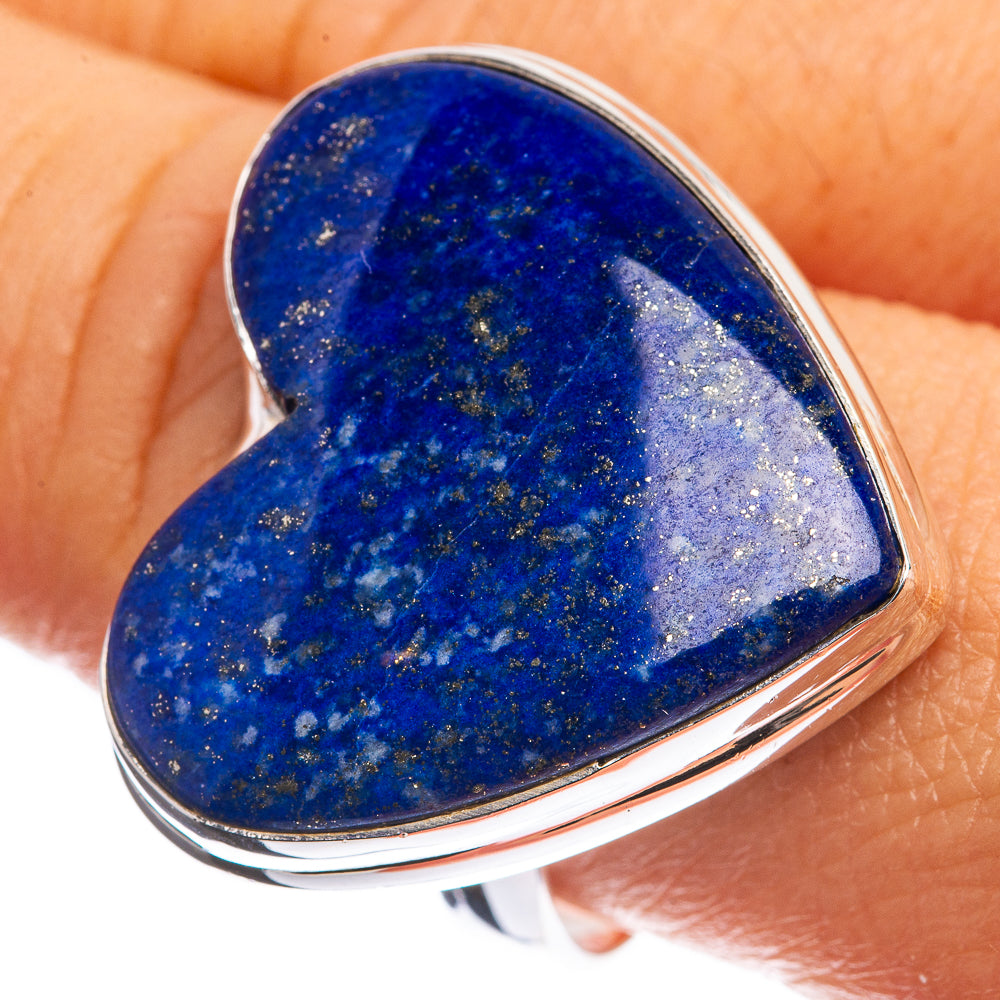 Large Lapis Lazuli 925 Sterling Silver Ring Size 9.75