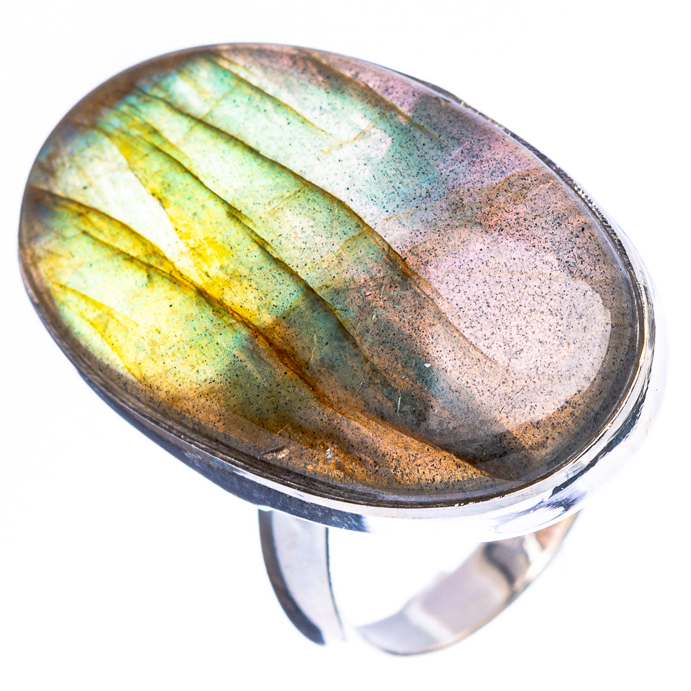 Labradorite Ring Size 8.75 (925 Sterling Silver) R4713