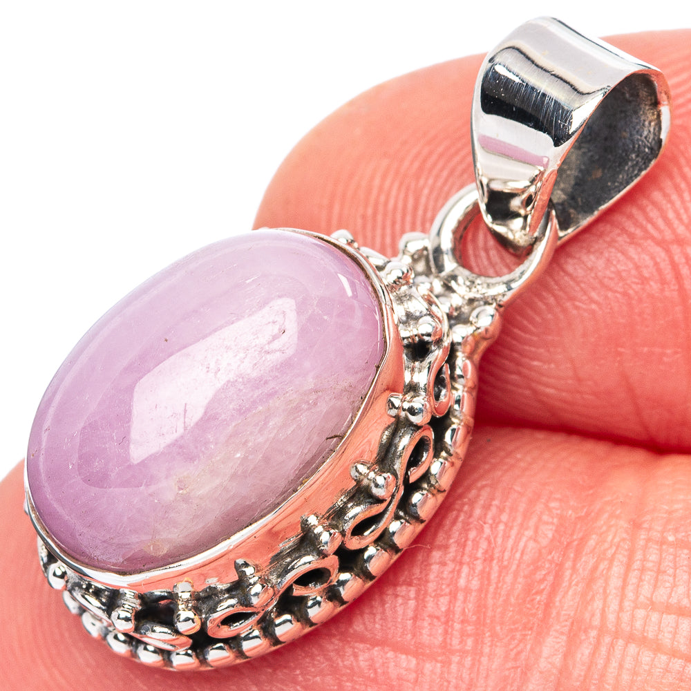 Rare Kunzite Pendant 1 1/8" (925 Sterling Silver) P42726
