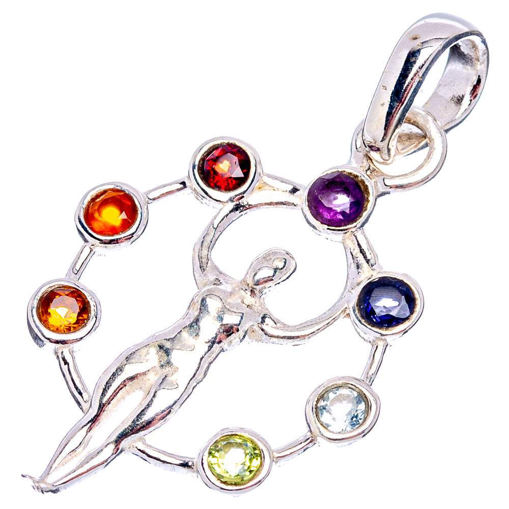 Chakra Pendant 1 1/2" (.925 Sterling Silver)