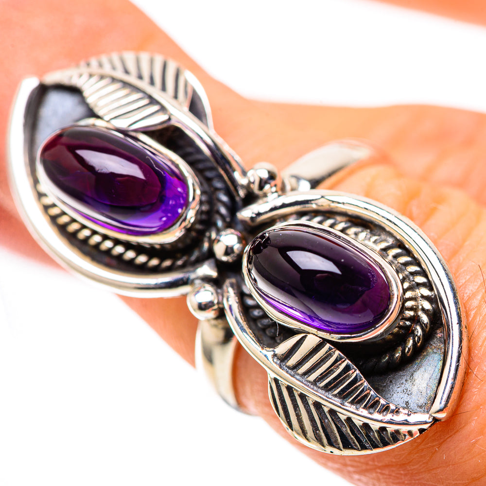 Large Amethyst 925 Sterling Silver Ring Size 6.25 (925 Sterling Silver) RING139486