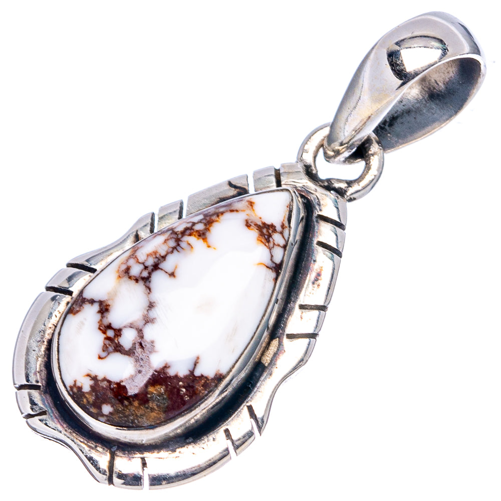 Wild Horse Jasper Pendant 1 3/8" (.925 Sterling Silver)