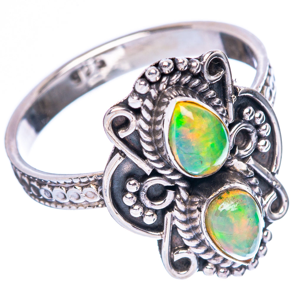 Rare Ethiopian Opal 925 Sterling Silver Ring Size 8 (925 Sterling Silver) R3884