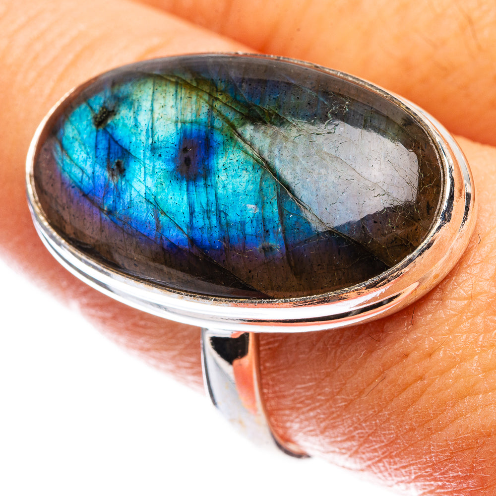 Labradorite Ring Size 10 (925 Sterling Silver) R142733