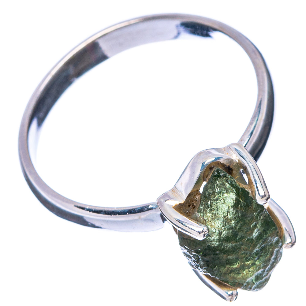 Moldavite Ring Size 8 (.925 Sterling Silver)