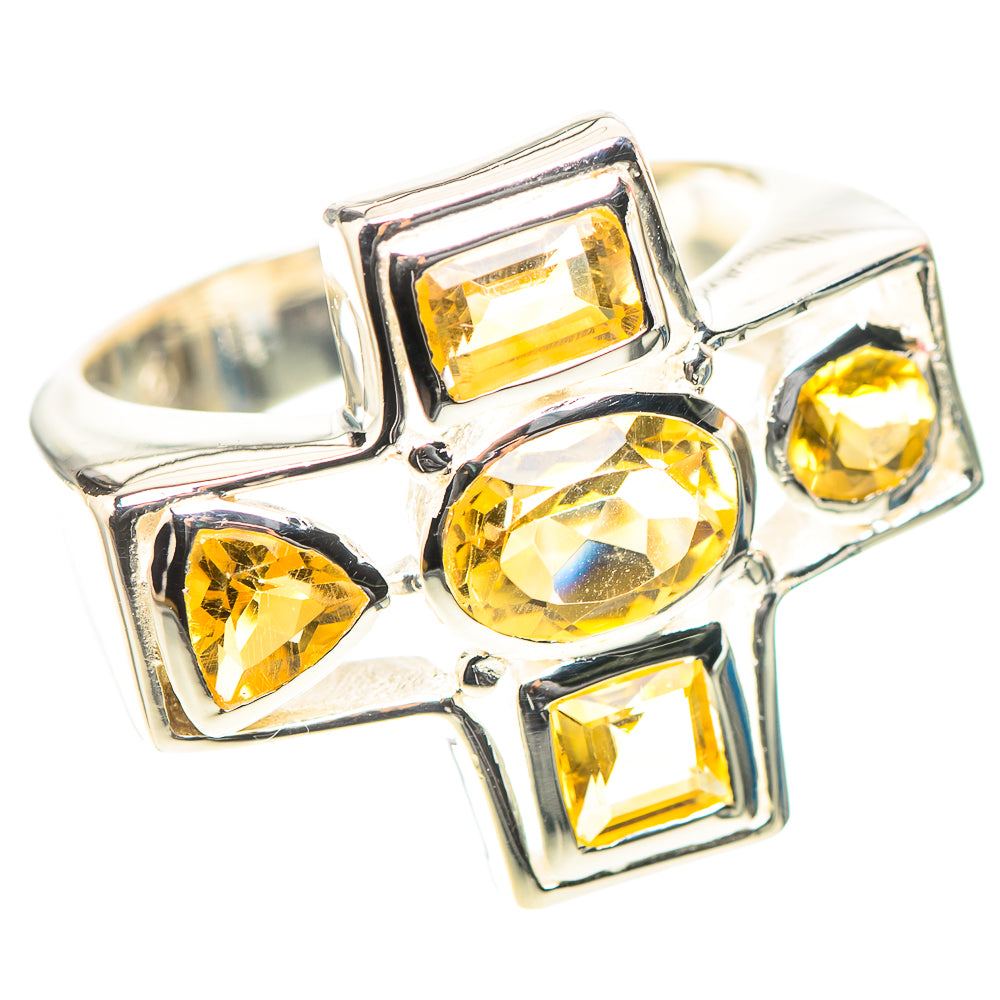 Faceted Citrine Ring Size 6 (925 Sterling Silver) RING138355