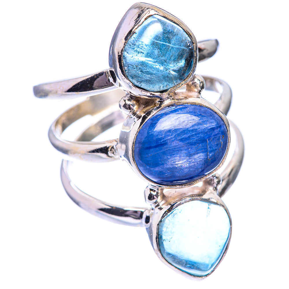 Kyanite, Blue Fluorite Ring Size 6.75 (925 Sterling Silver) R140590