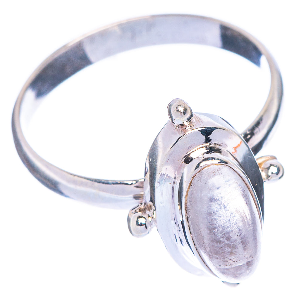 Rainbow Moonstone Ring Size 7.5 (925 Sterling Silver) R1050