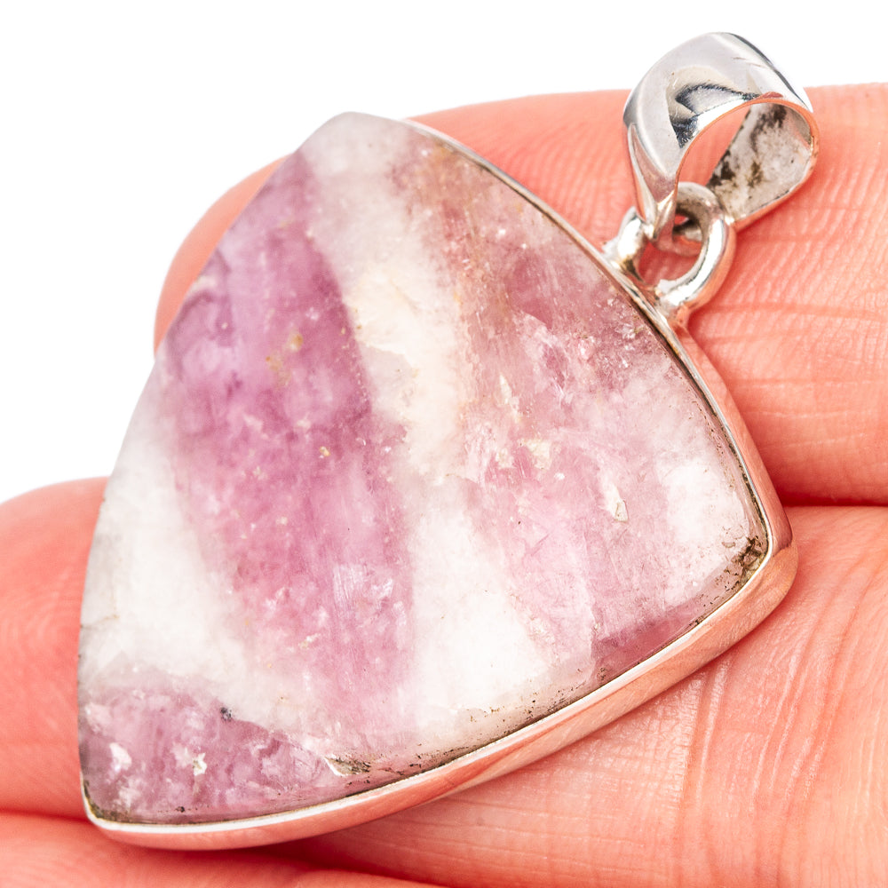 Tourmaline In Quartz Pendant 1 1/2" (925 Sterling Silver) P42861