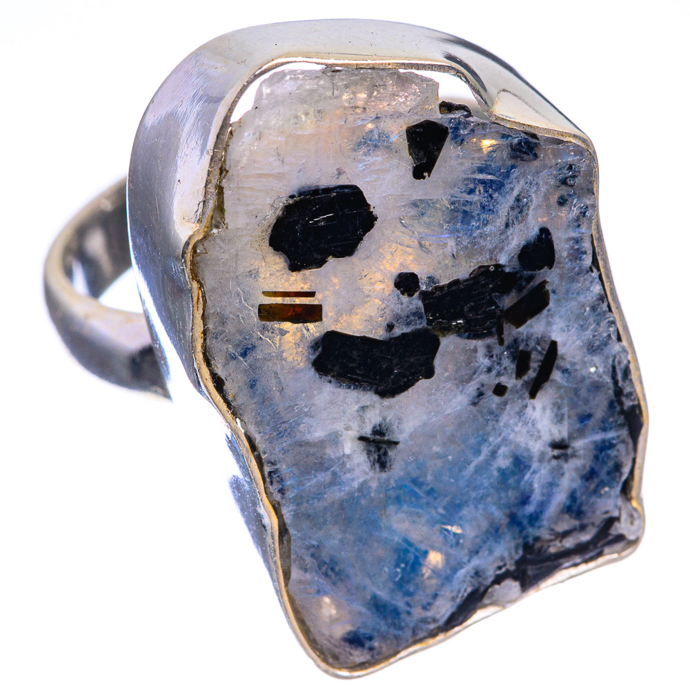 Rough Rainbow Moonstone Ring Size 6.25 (925 Sterling Silver) RING143430