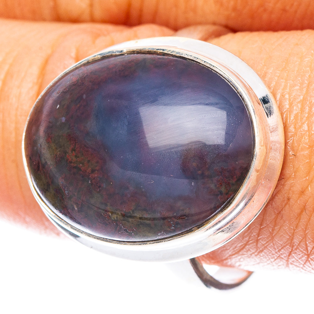 Indonesian Plume Agate Ring Size 10 (925 Sterling Silver) R7028