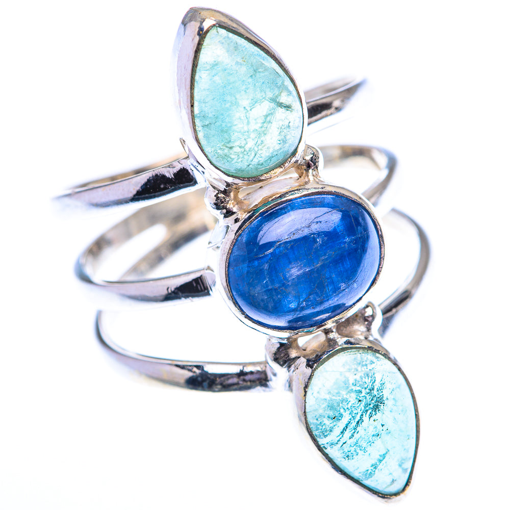 Kyanite, Blue Fluorite 925 Sterling Silver Ring Size 9.25 (925 Sterling Silver) RING140306