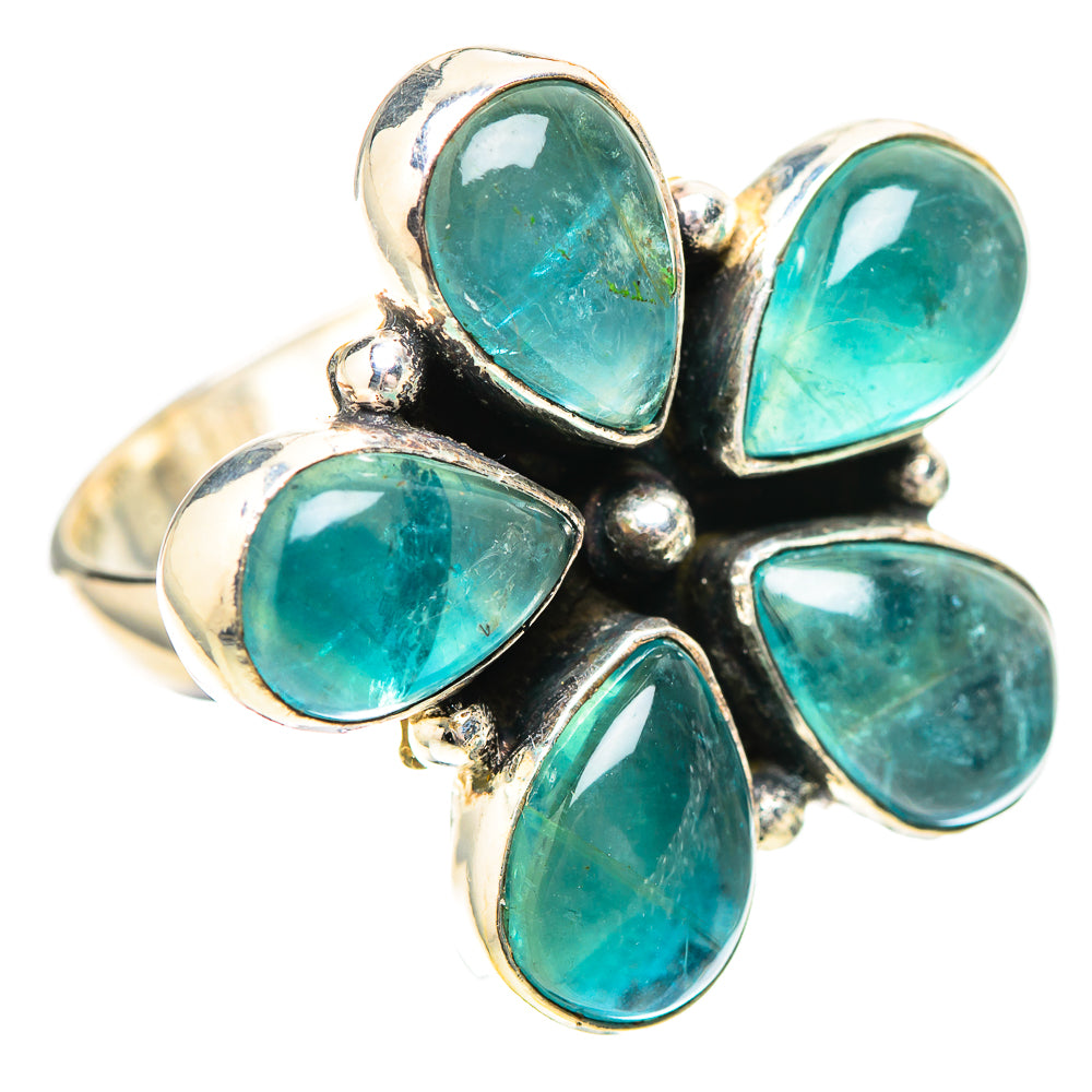 Large Blue Fluorite 925 Sterling Silver Ring Size 9 (925 Sterling Silver) RING139499
