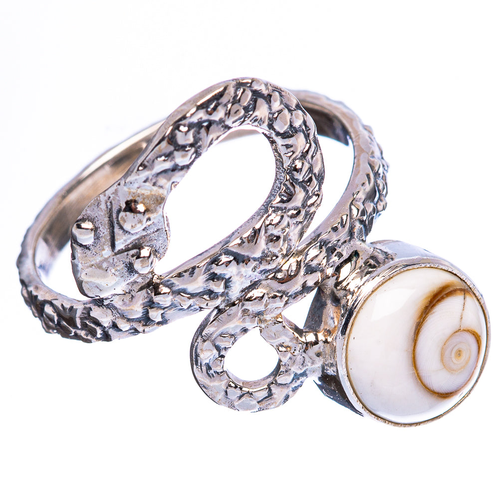 Value Shiva Eye Snake Ring Size 6 (925 Sterling Silver) R3186