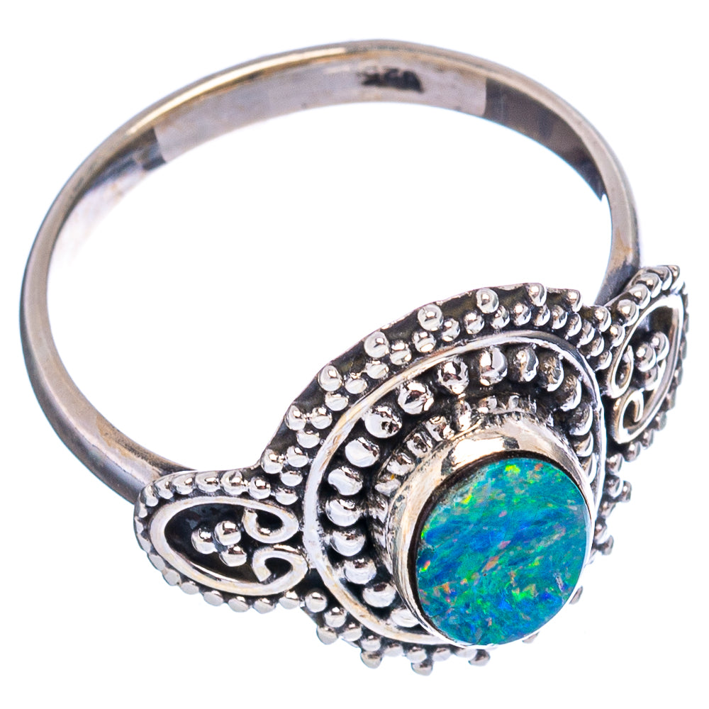 Rare Doublet Opal Ring Size 8.25 (.925 Sterling Silver)