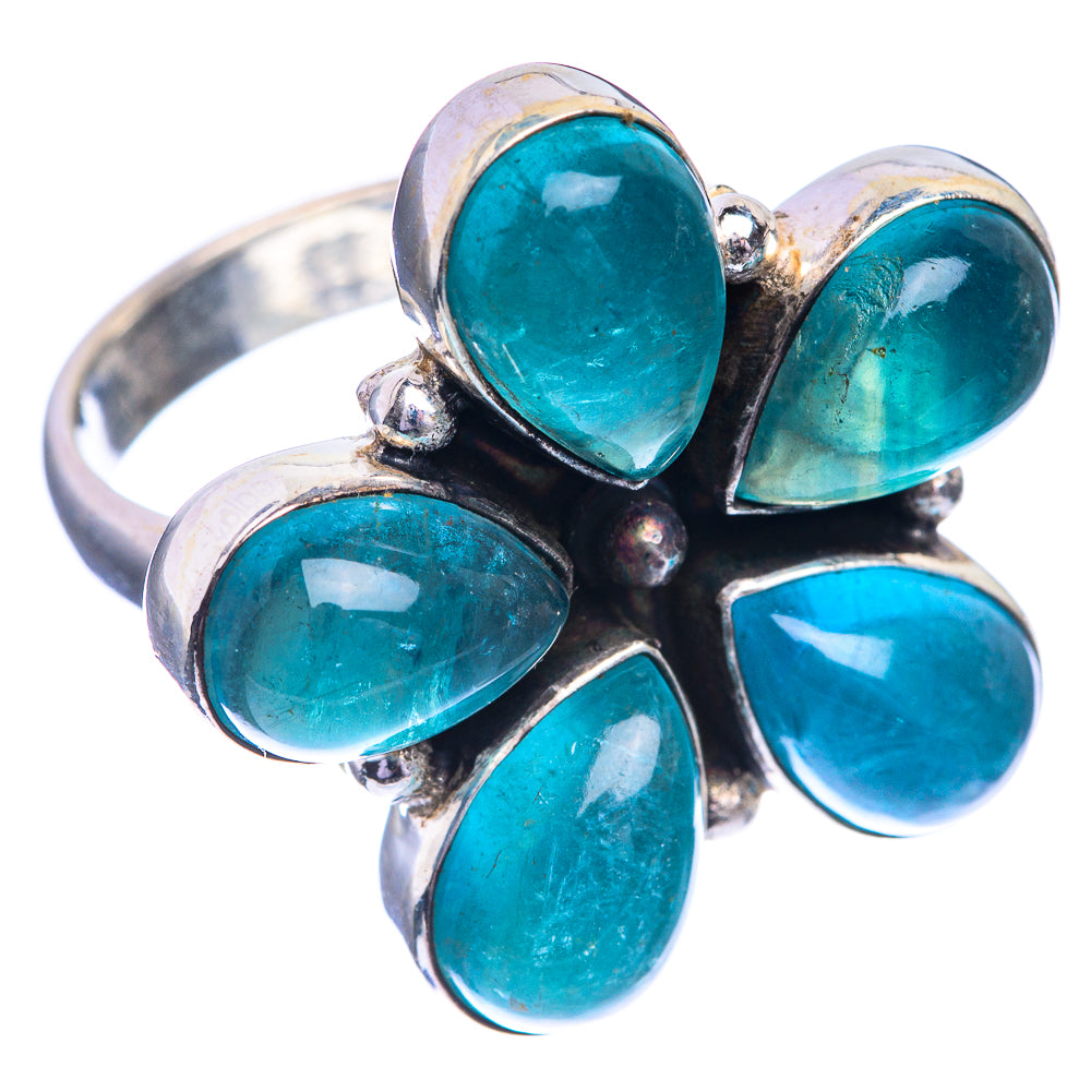 Blue Fluorite Ring Size 7.5 (925 Sterling Silver) RING143246