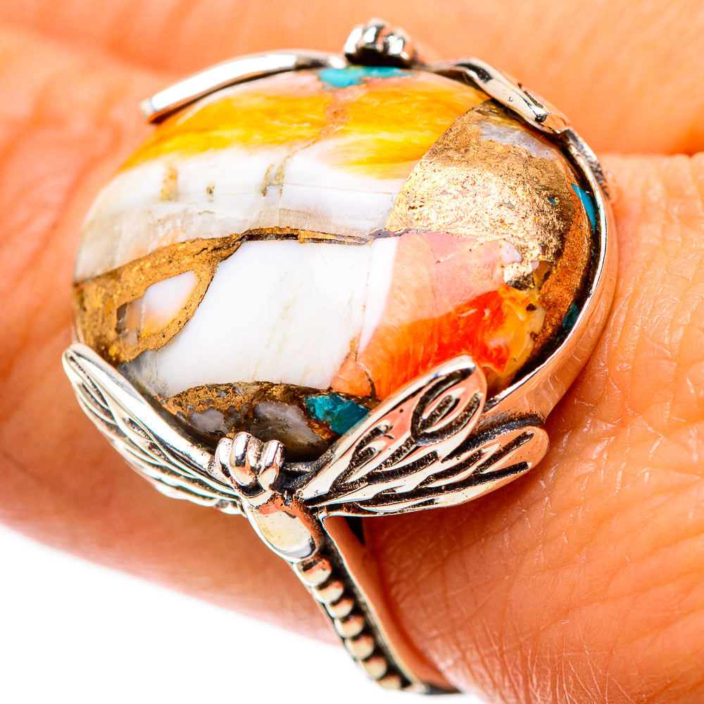 Spiny Oyster Turquoise Ring Size 9 (925 Sterling Silver) RING138862