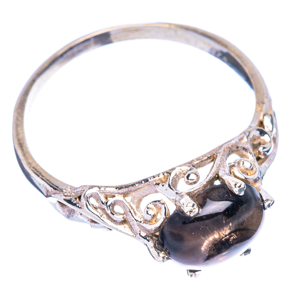 Smoky Quartz Dainty Ring Size 8.25 (925 Sterling Silver) R146954